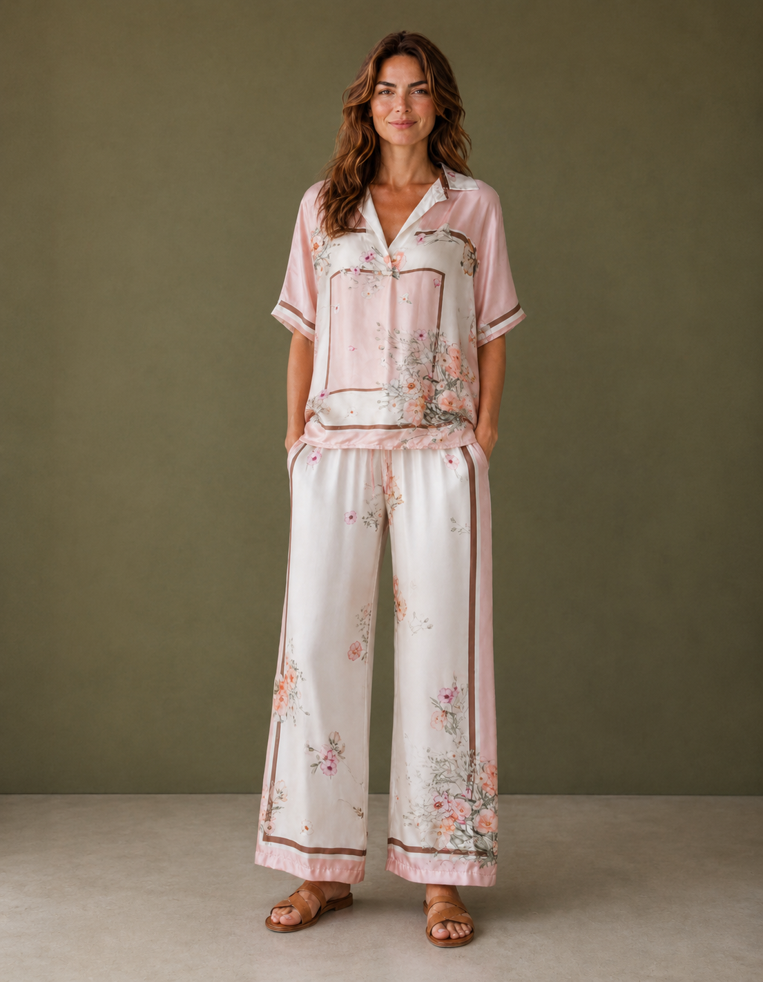 Lola Italian Viscose Silk Palazzo Set