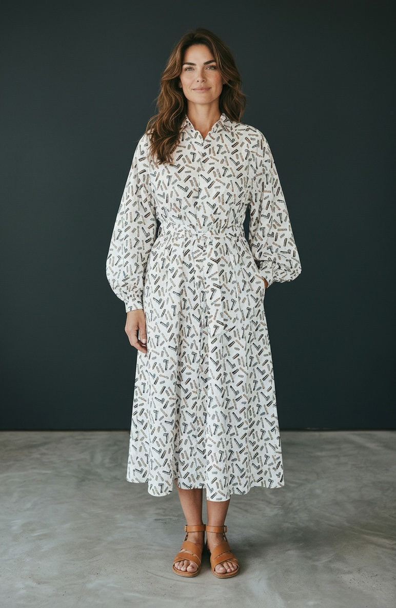 Max Mara Rimmel Silk Shirt Dress.