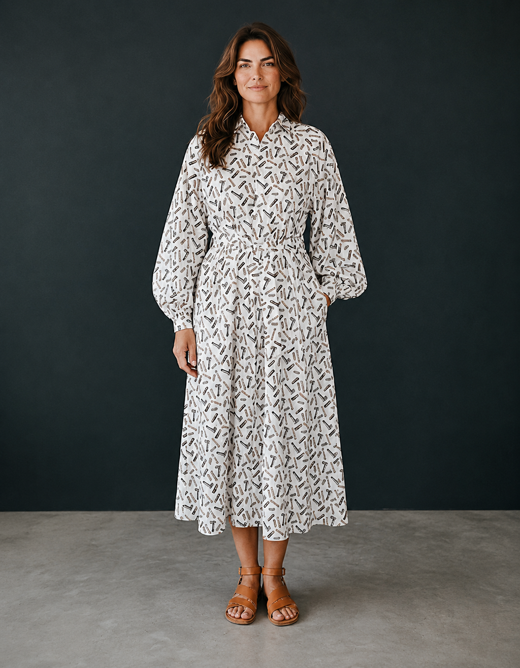 Max Mara Rimmel Silk Shirt Dress.