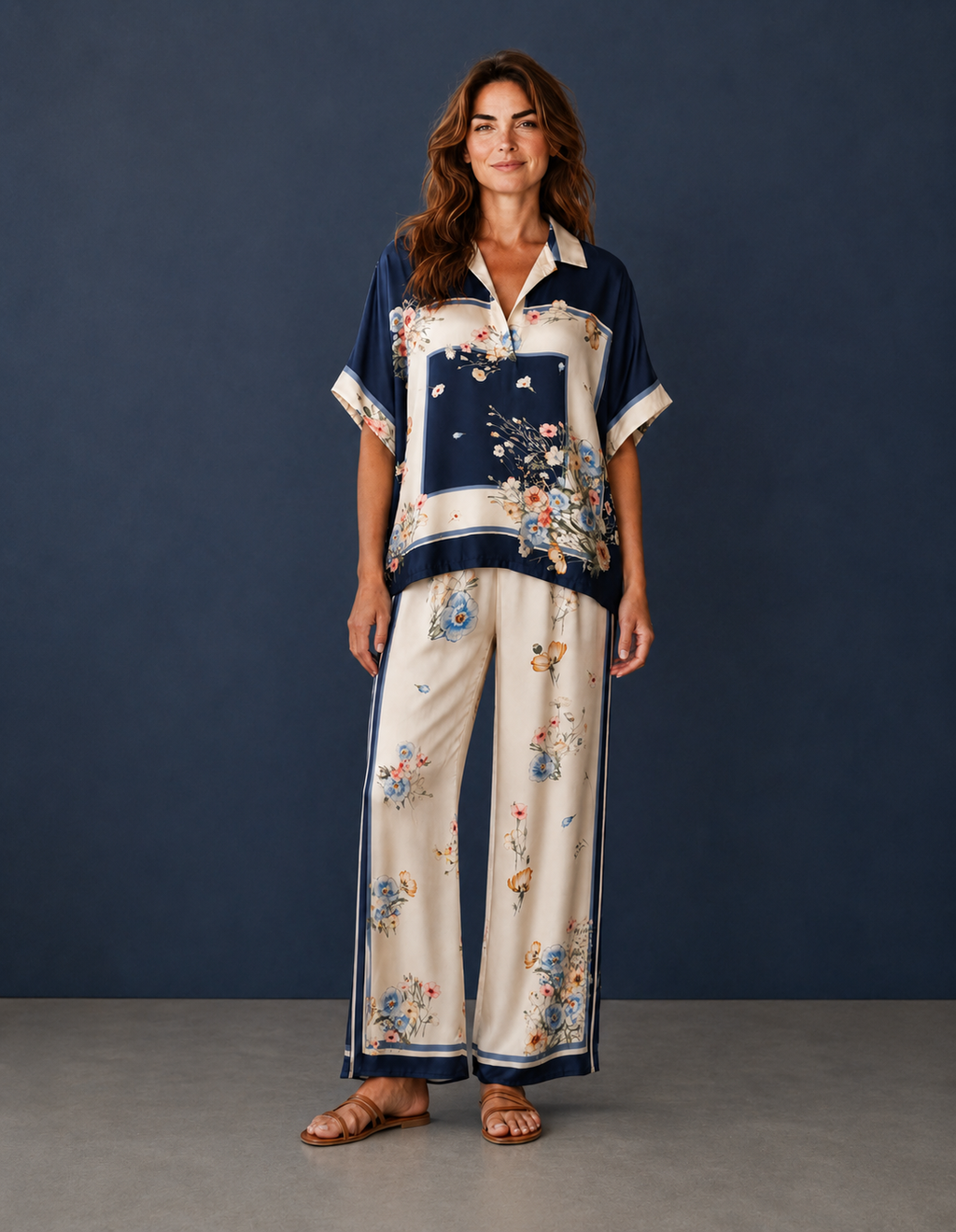 Lola Italian Viscose Silk Palazzo Set