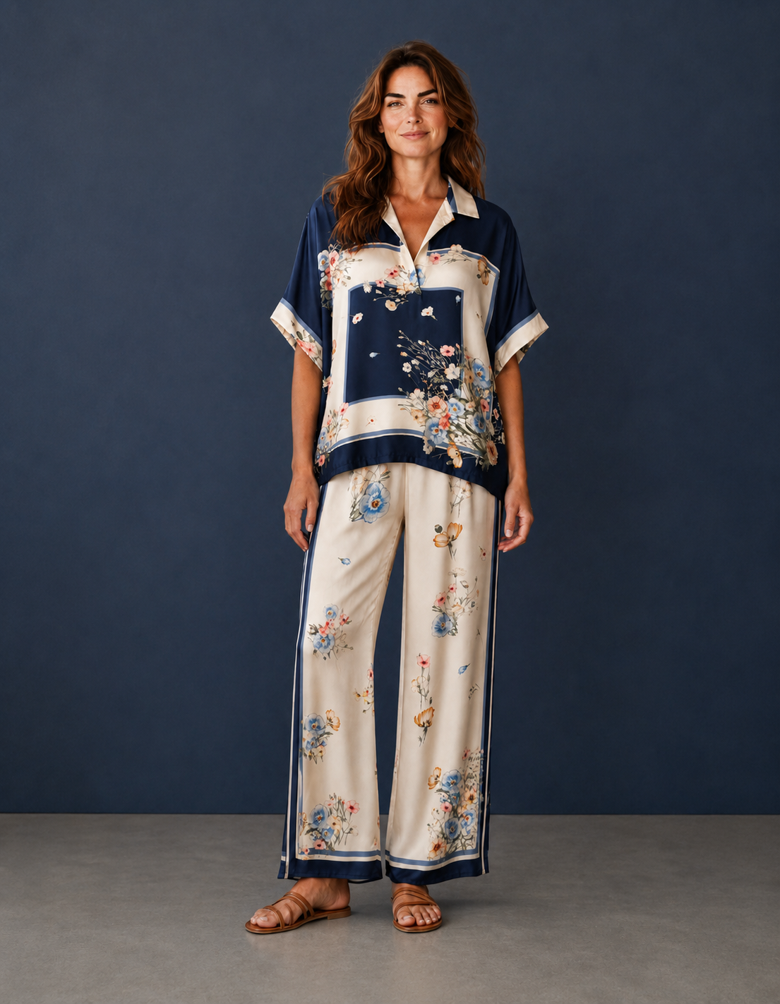 Lola Italian Viscose Silk Palazzo Set