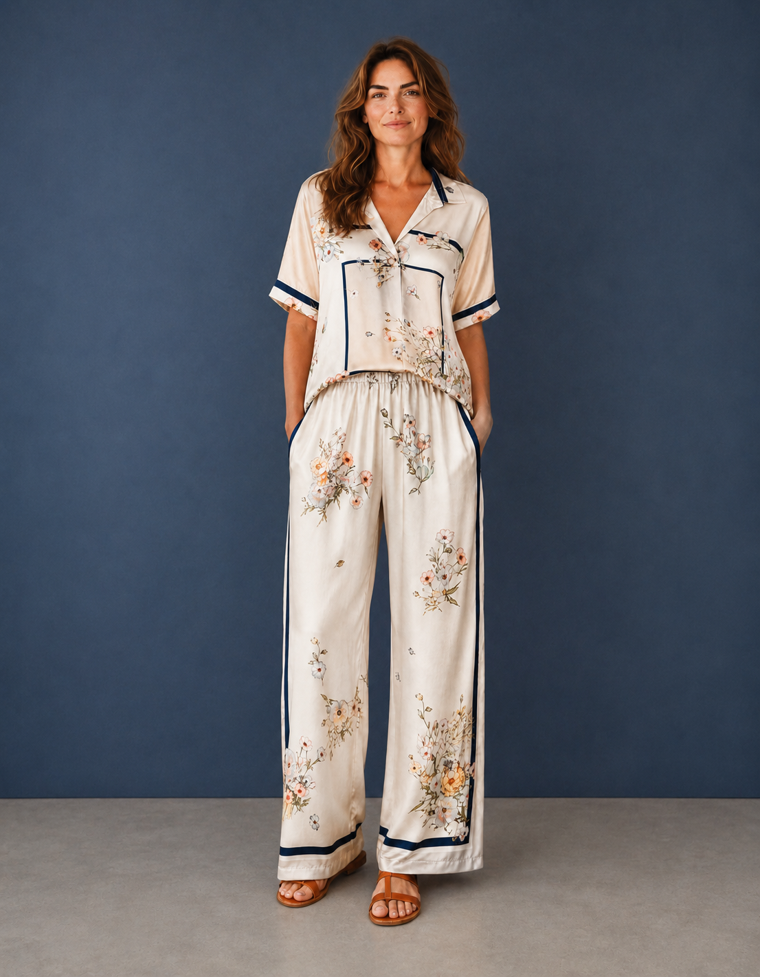 Lola Italian Viscose Silk Palazzo Set